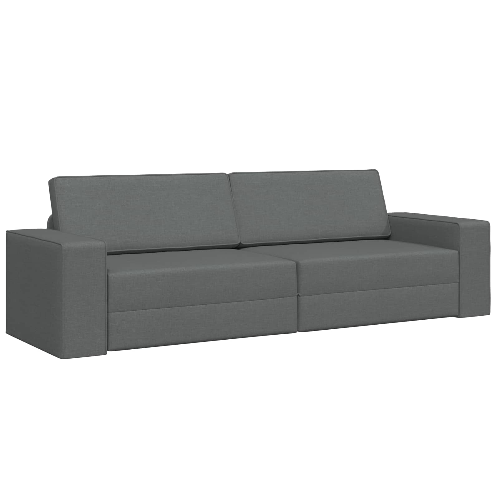 Canapé-Lit Gris foncé 245 x 78 x 77 cm tissu - XIOS
