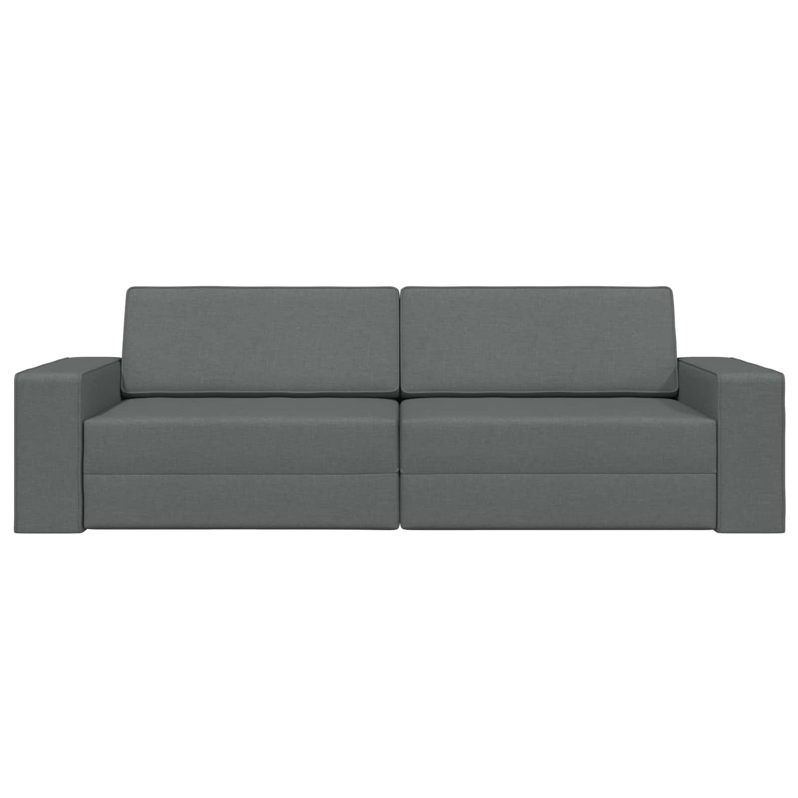 Canapé-Lit Gris foncé 245 x 78 x 77 cm tissu - XIOS