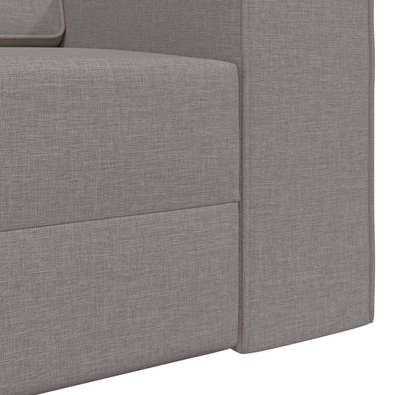 Canapé-Lit Taupe 245 x 78 x 77 cm tissu - XIOS