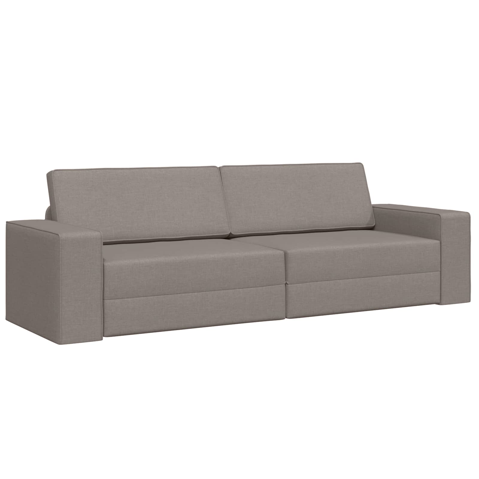 Canapé-Lit Taupe 245 x 78 x 77 cm tissu - XIOS