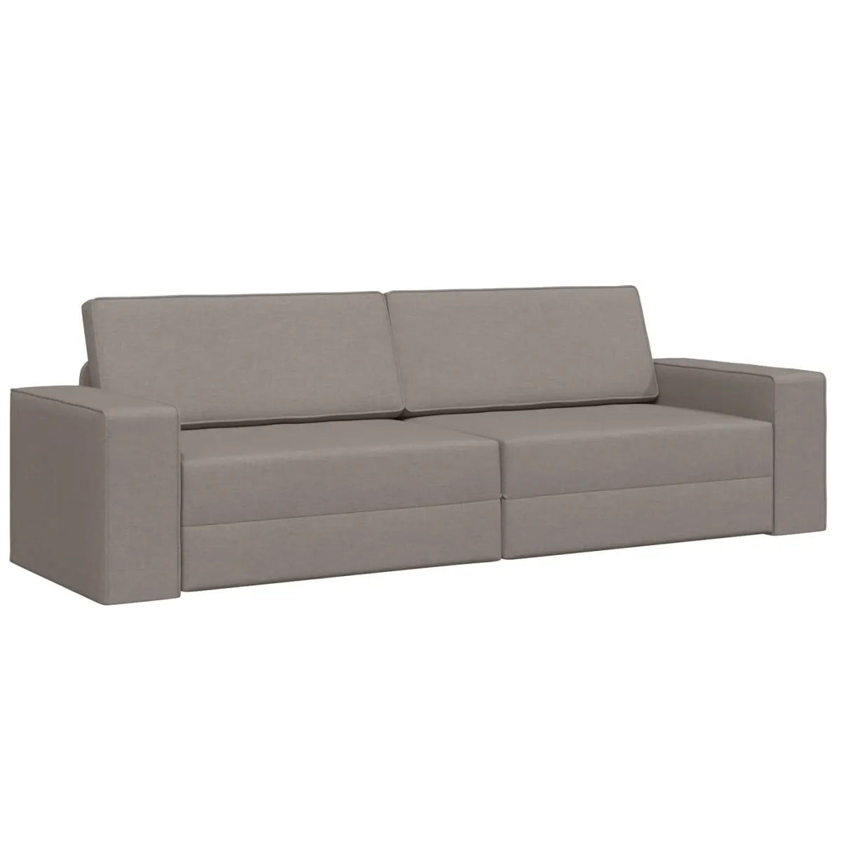 Canapé-Lit Taupe 245 x 78 x 77 cm tissu - XIOS