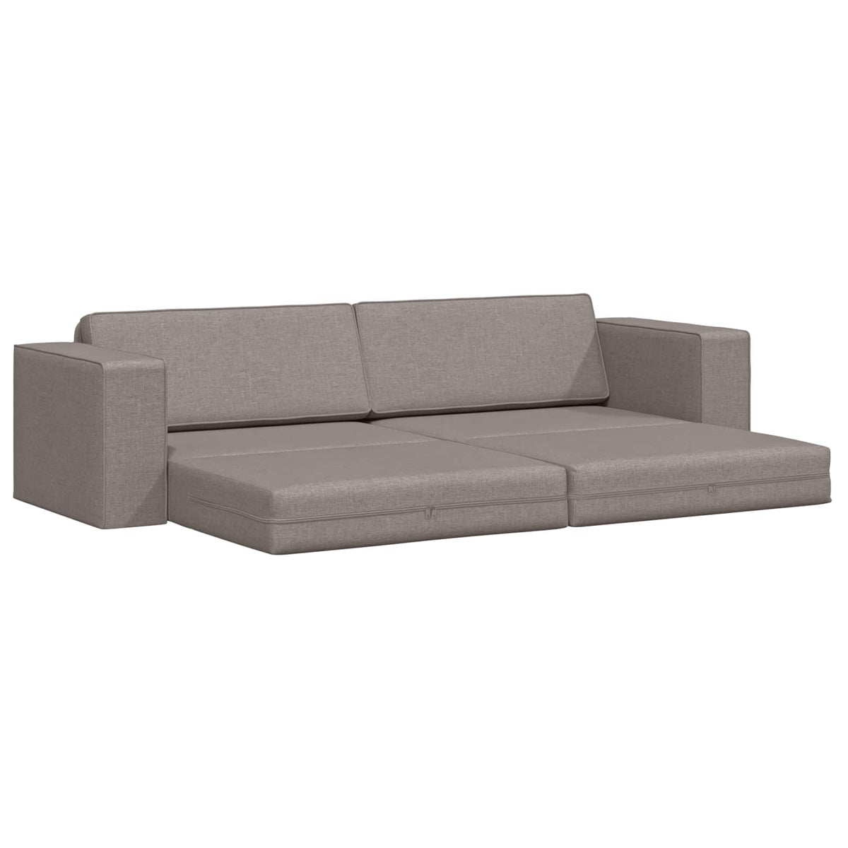 Canapé-Lit Taupe 245 x 78 x 77 cm tissu