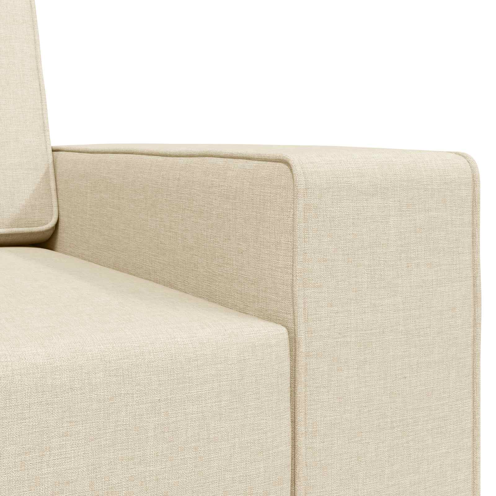 Canapé-Lit Crème 245 x 78 x 77 cm tissu - XIOS