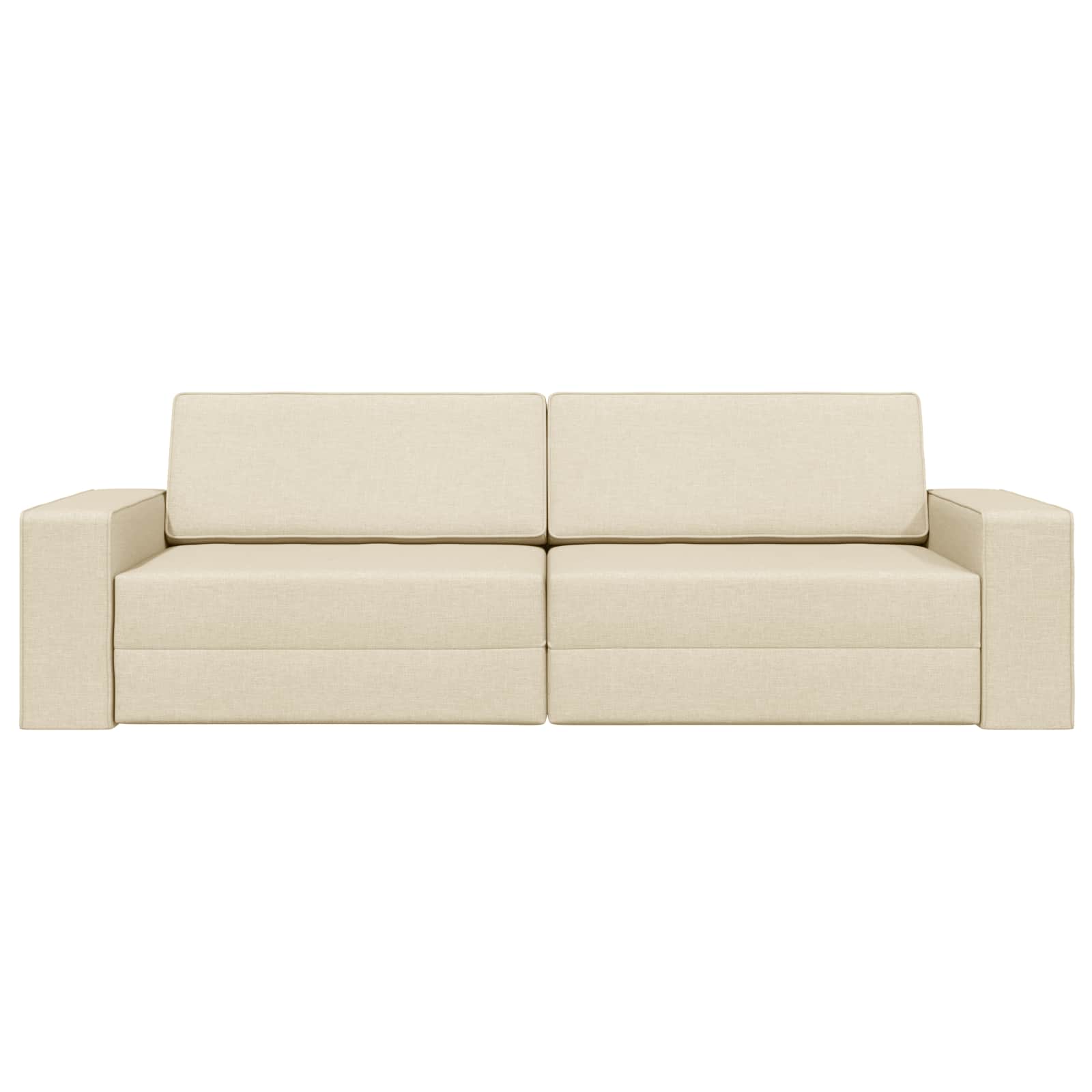 Canapé-Lit Crème 245 x 78 x 77 cm tissu - XIOS