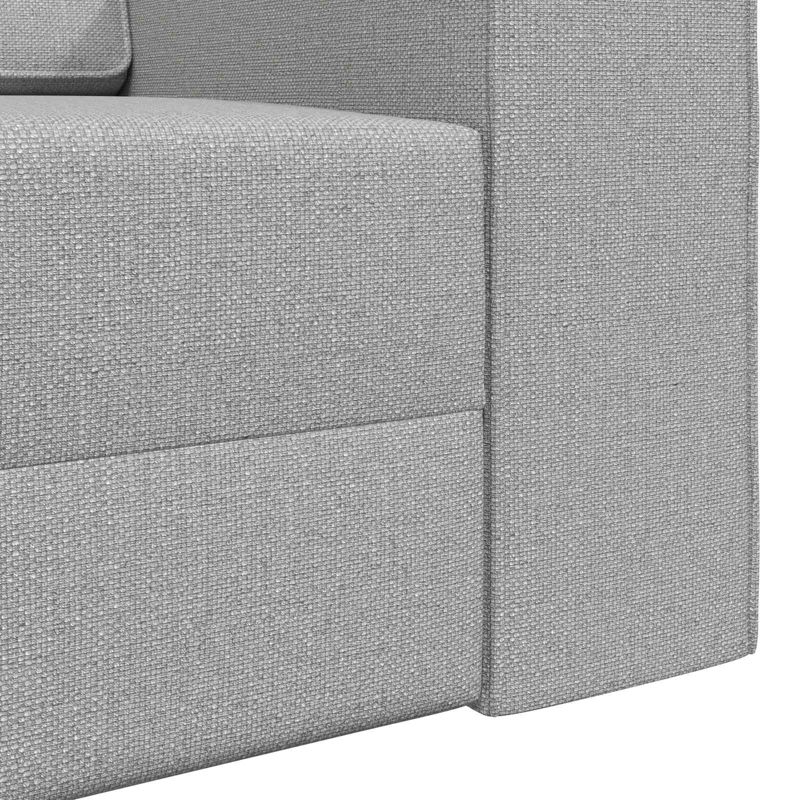 Canapé-Lit Gris nuage 245 x 78 x 77 cm tissu - XIOS