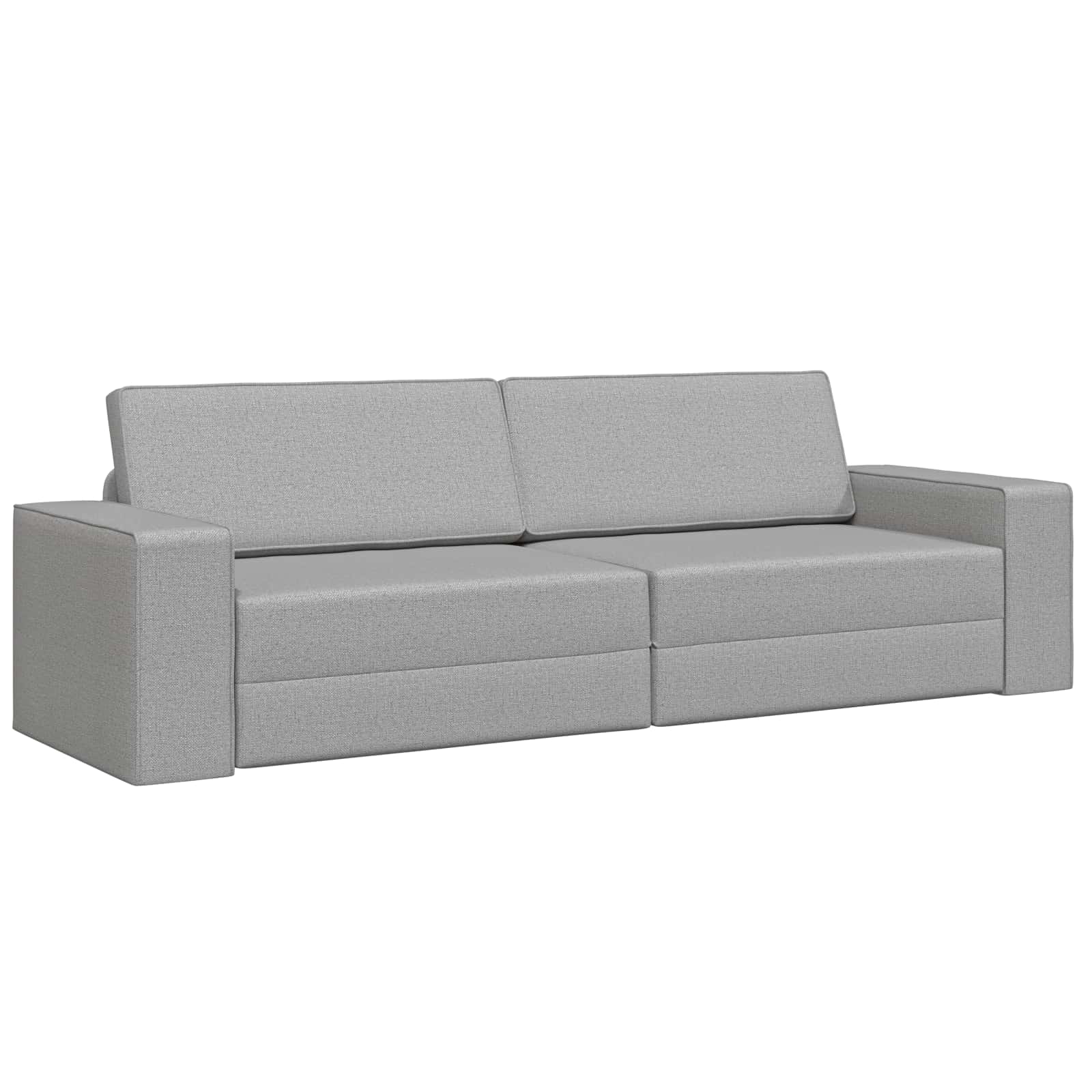 Canapé-Lit Gris nuage 245 x 78 x 77 cm tissu - XIOS
