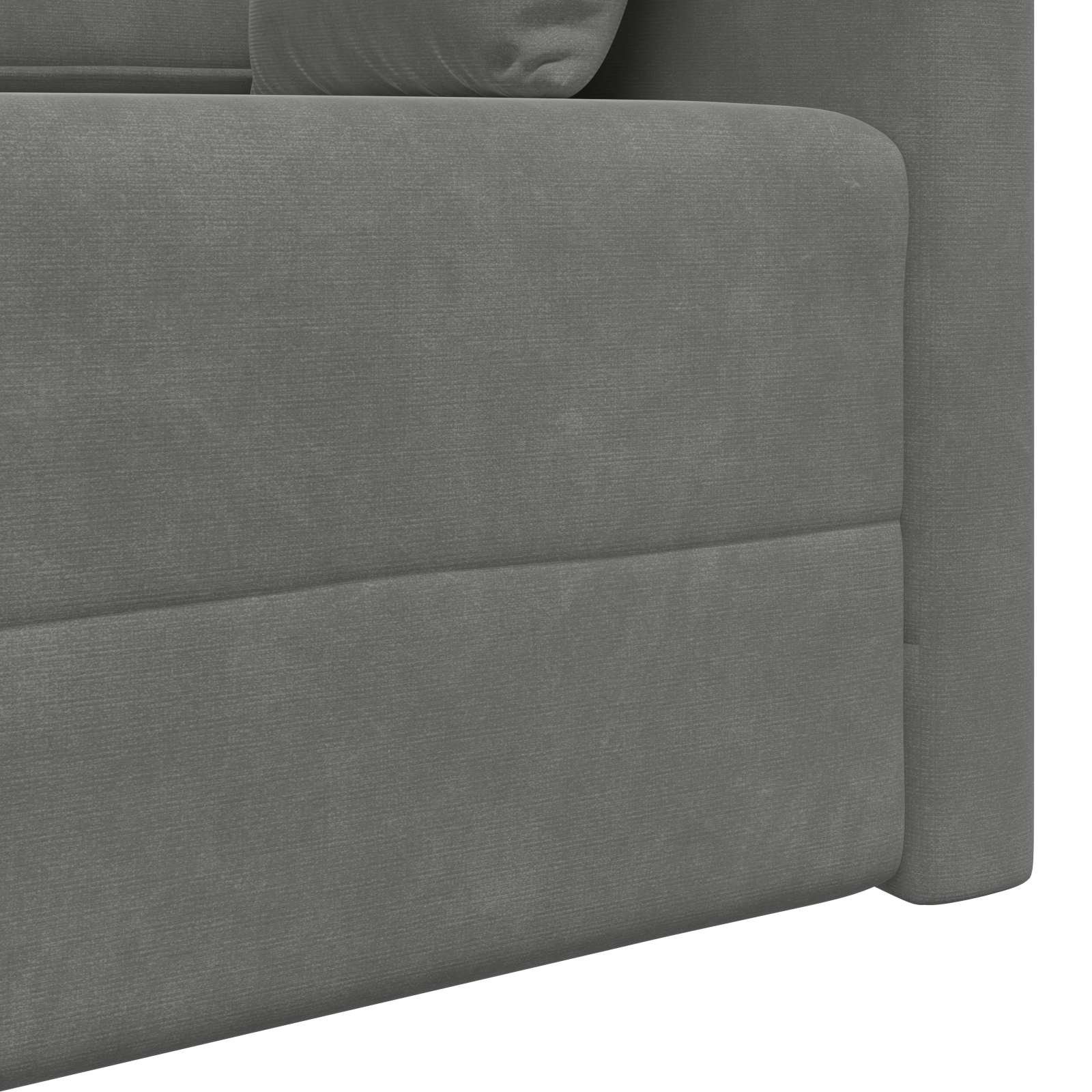 Canapé-lit au sol Gris foncé 213 x 70 x 77 cm Velours - XIOS