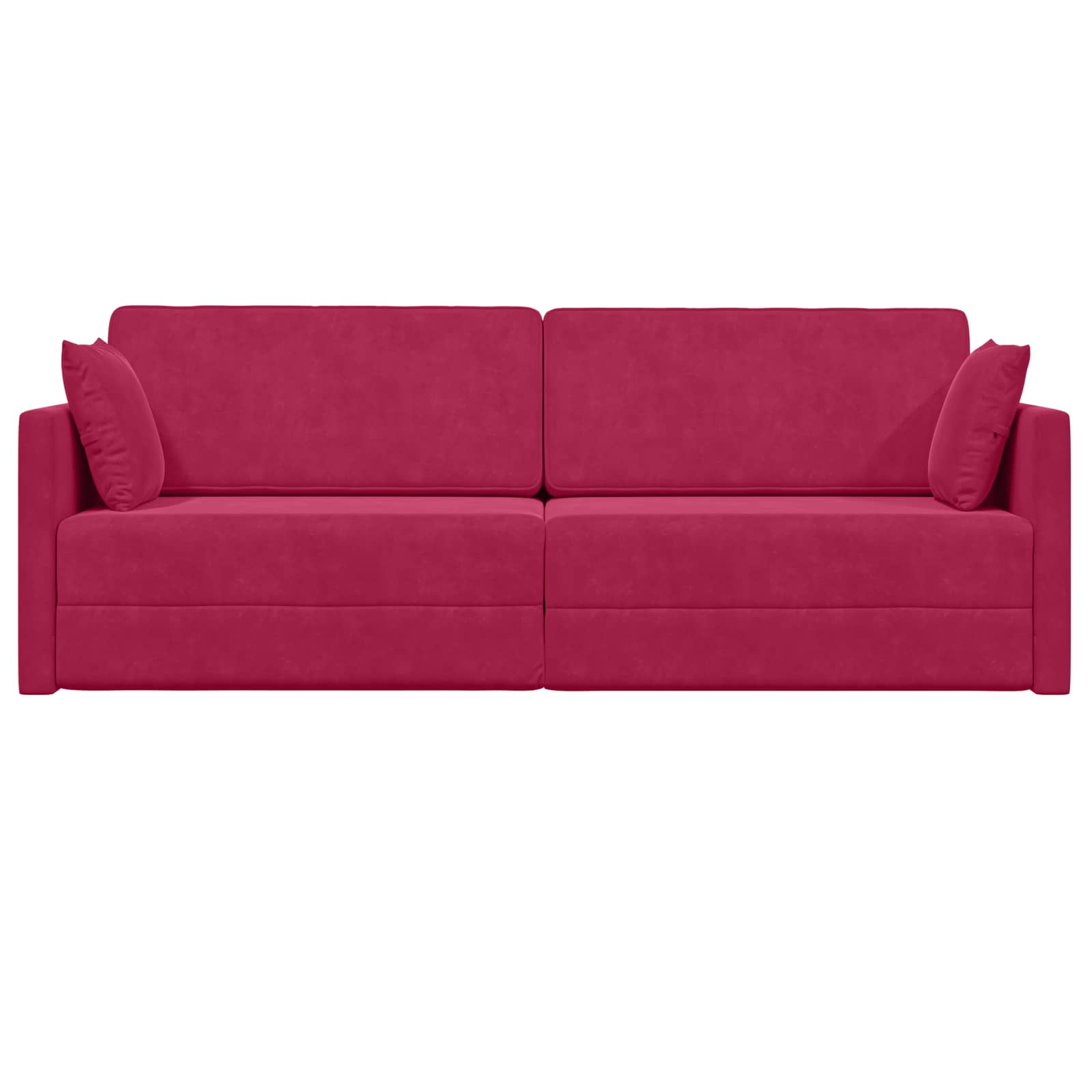 Canapé-lit au sol Bordeaux 213 x 70 x 77 cm Velours - XIOS