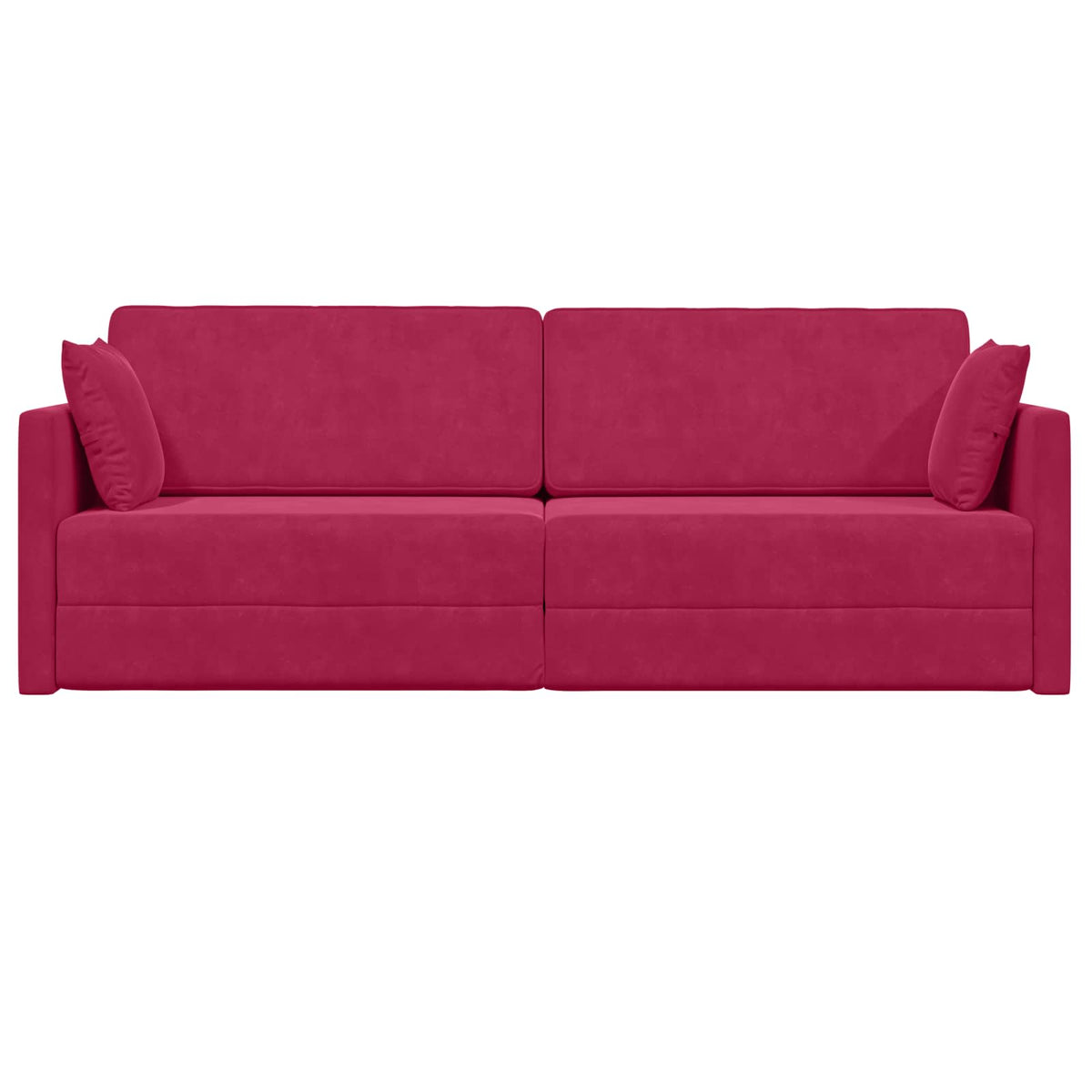 Canapé-lit au sol Bordeaux 213 x 70 x 77 cm Velours