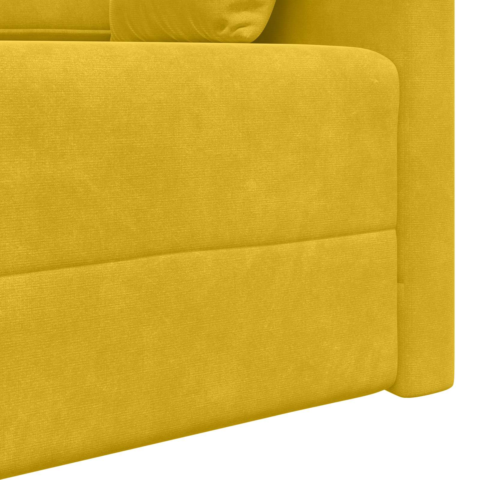 Canapé-lit au sol Jaune 213 x 70 x 77 cm Velours - XIOS
