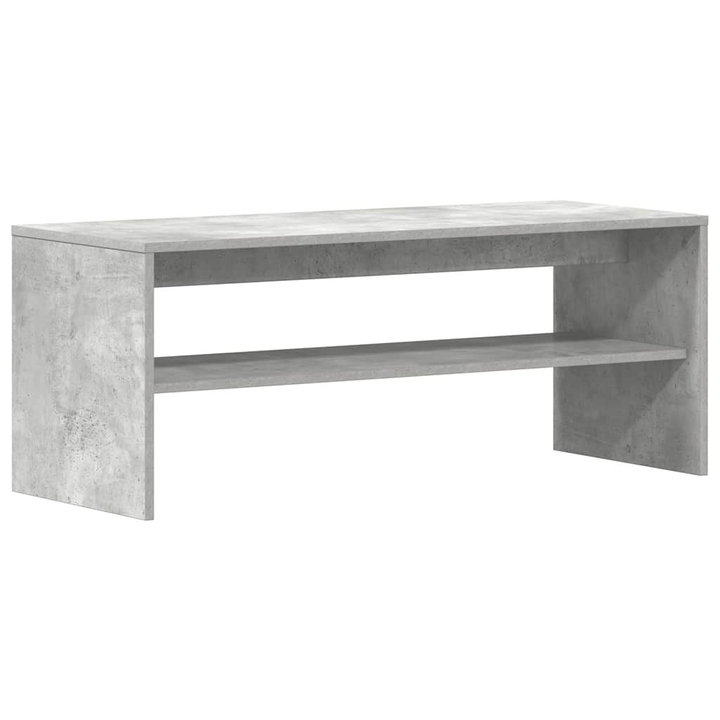Meuble TV Gris béton 100 x 40 x 40 cm Aggloméré - XIOS
