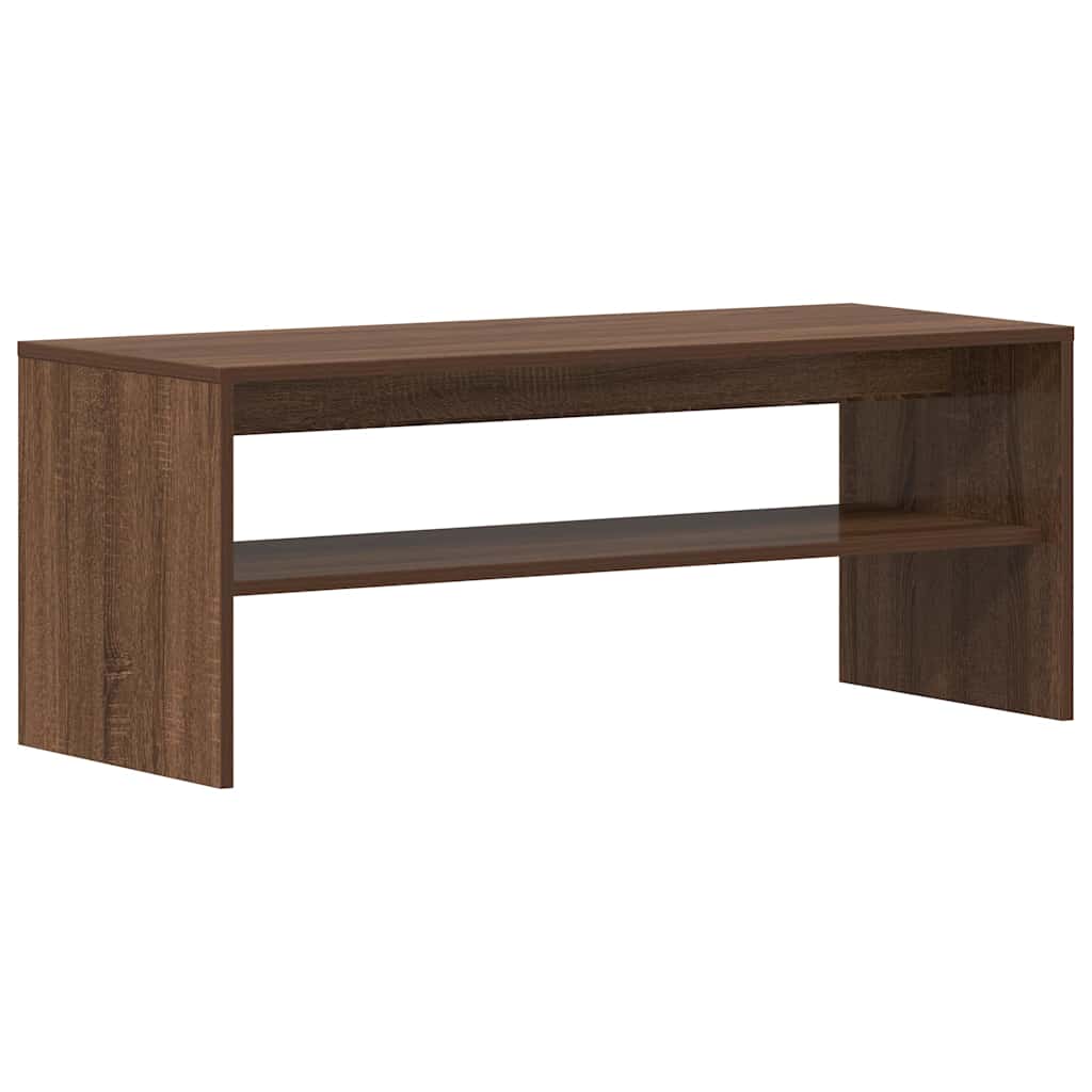 Meuble TV Chêne marron 100x40x40 cm Bois d'ingénierie - XIOS