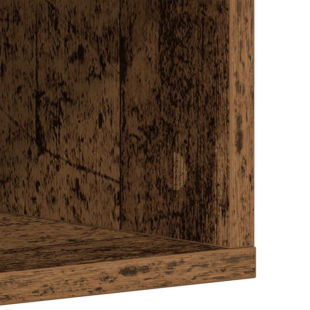 Armoire à chaussures vieux bois 54x34x183 cm bois ingénierie - XIOS