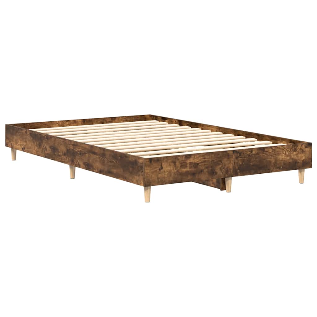 Cadre de lit sans matelas chêne fumé 120x200 cm bois ingénierie - XIOS