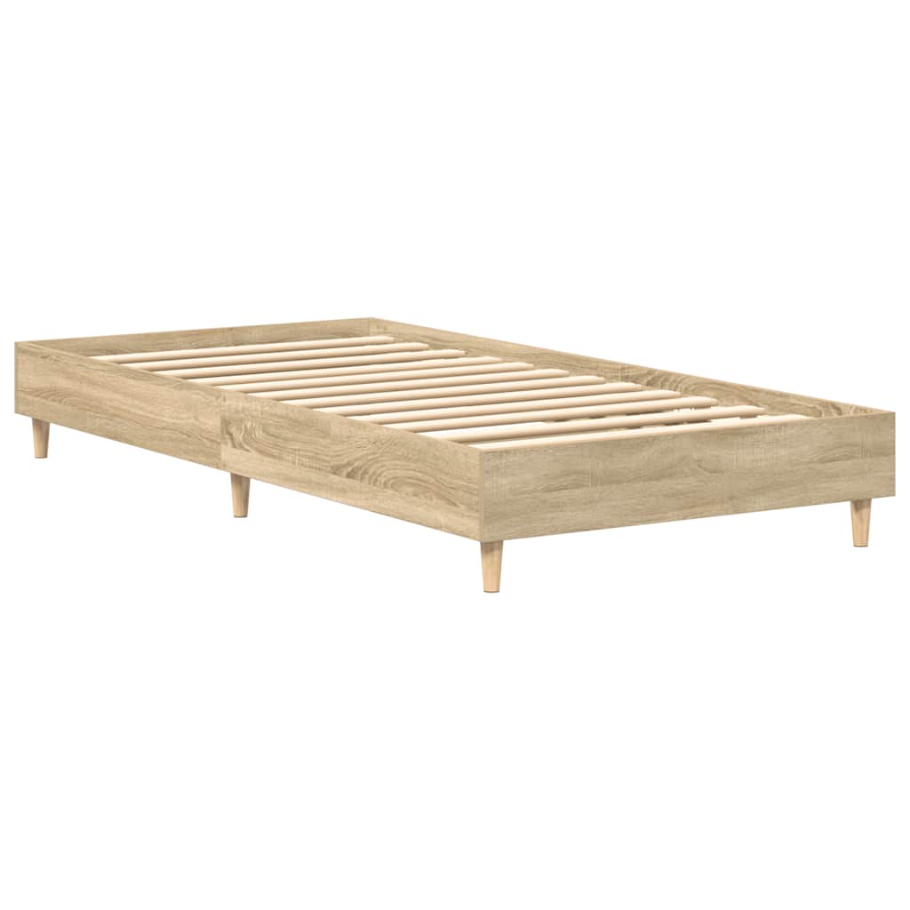 Cadre de lit sans matelas chêne sonoma 90x200 cm