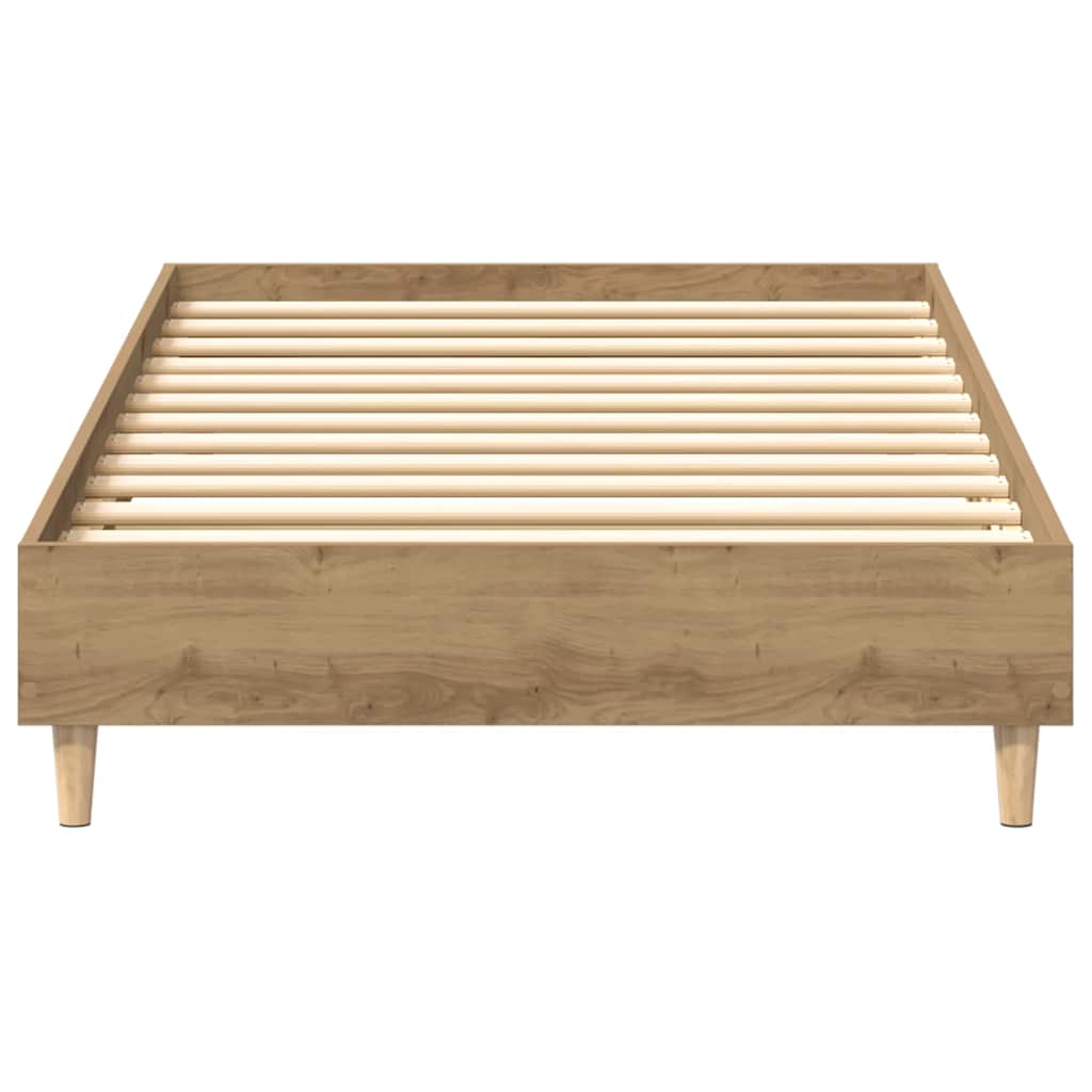 Cadre de lit sans matelas chêne artisanal 90x200 cm - XIOS