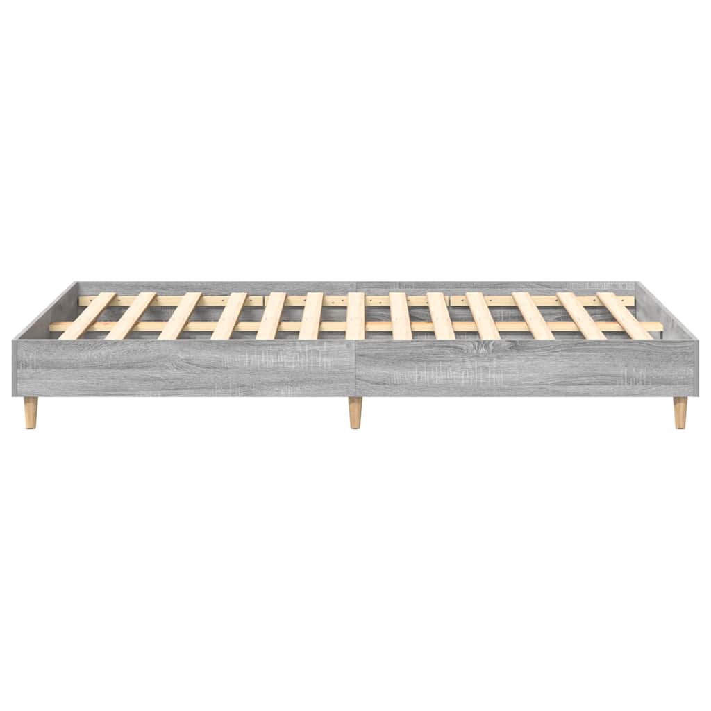 Cadre de lit sans matelas sonoma gris 140x190 cm - XIOS