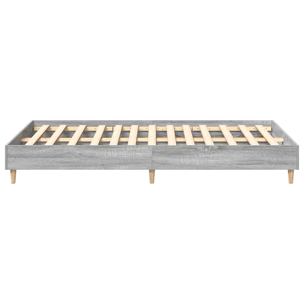 Cadre de lit sans matelas sonoma gris 135x190 cm - XIOS