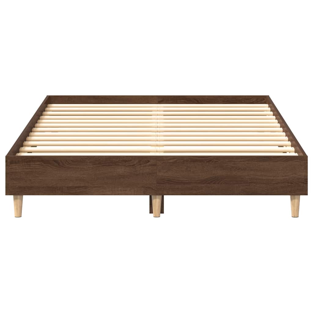 Cadre de lit sans matelas chêne marron 120x190 cm - XIOS