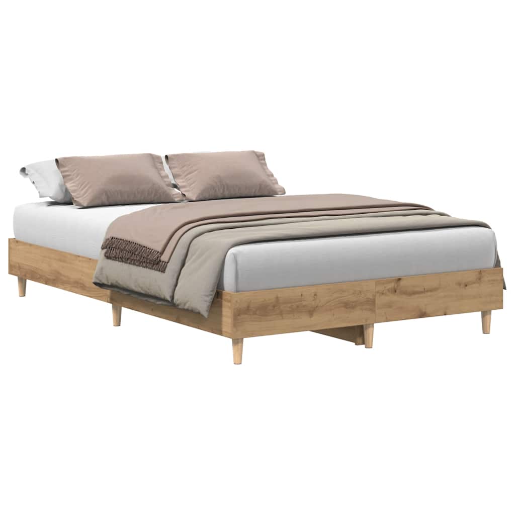 Cadre de lit sans matelas chêne artisanal 120x190 cm - XIOS