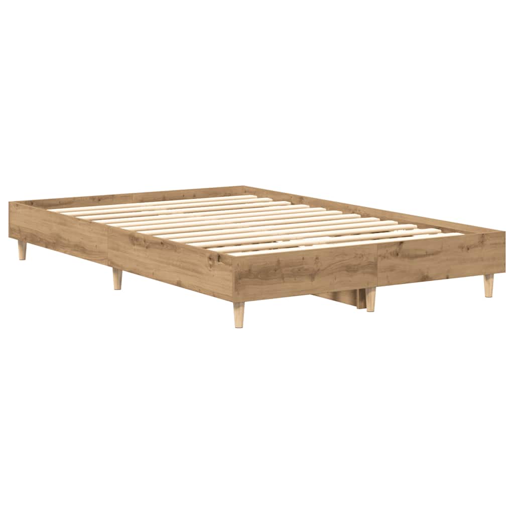 Cadre de lit sans matelas chêne artisanal 120x190 cm - XIOS