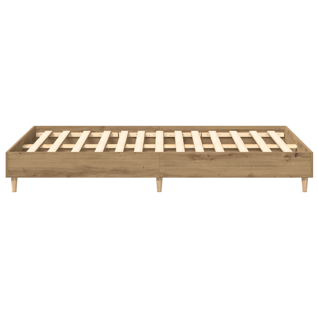 Cadre de lit sans matelas chêne artisanal 120x190 cm - XIOS