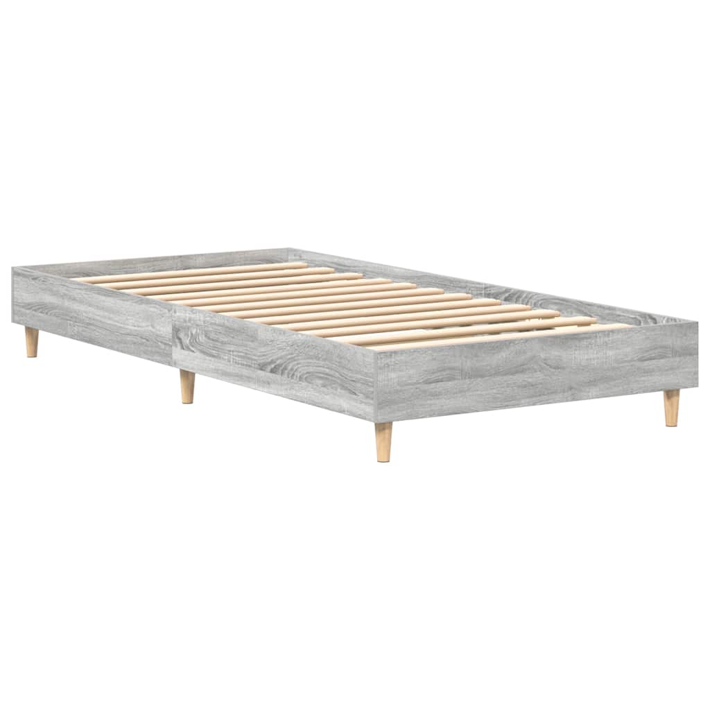 Cadre de lit sans matelas sonoma gris 75x190 cm - XIOS