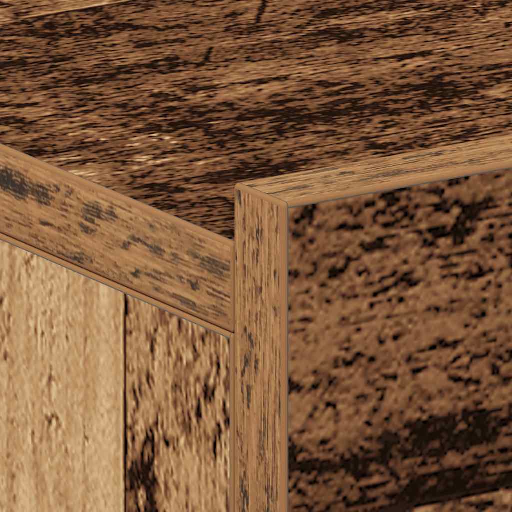 Table de chevet flottante vieux bois bois d'ingénierie - XIOS