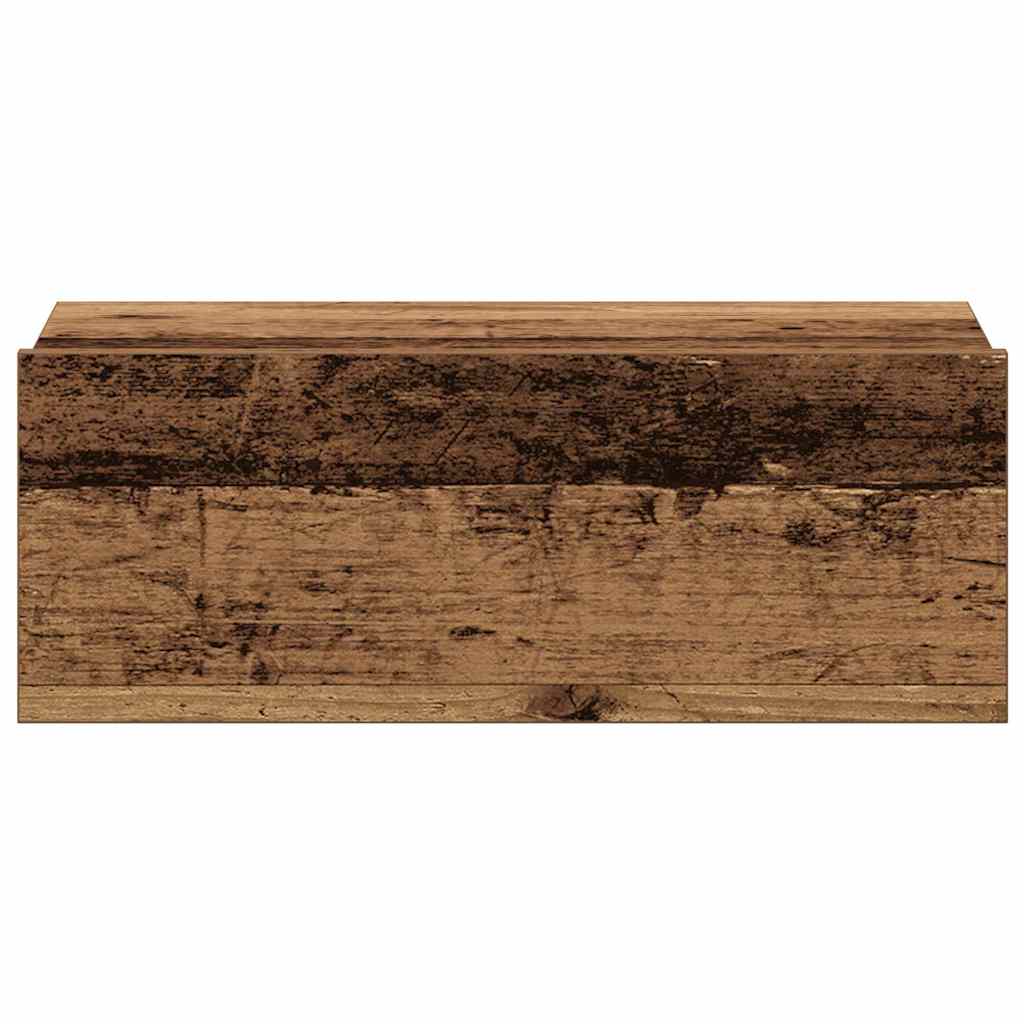 Tables de chevet flottantes 2 pcs vieux bois bois d'ingénierie - XIOS