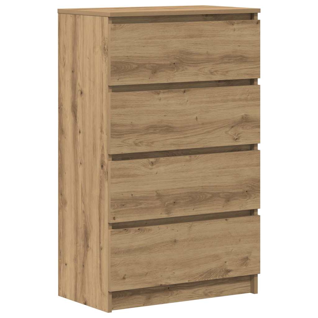 Buffet chêne artisanal 60x35x98,5 cm bois d'ingénierie - XIOS