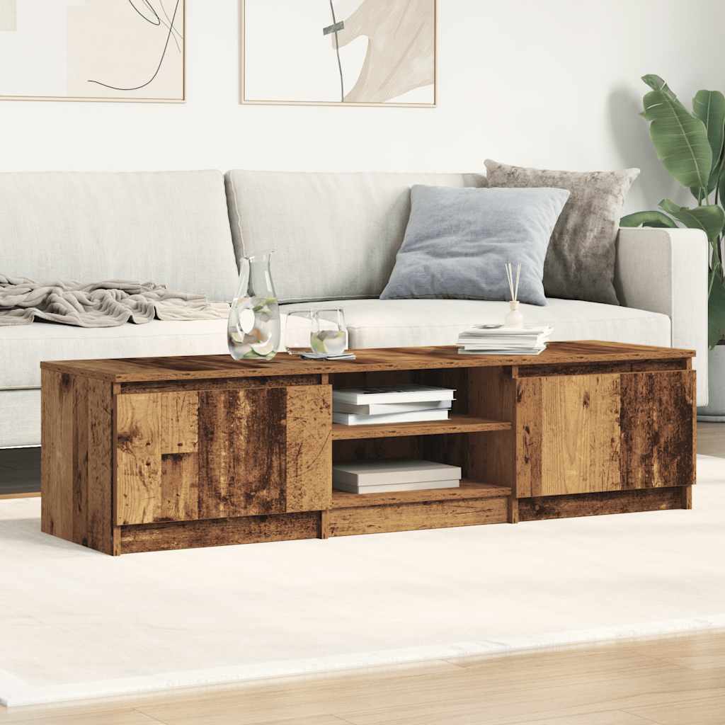 Meuble TV en bois ancien 140x40x36 cm bois d'ingénierie - XIOS