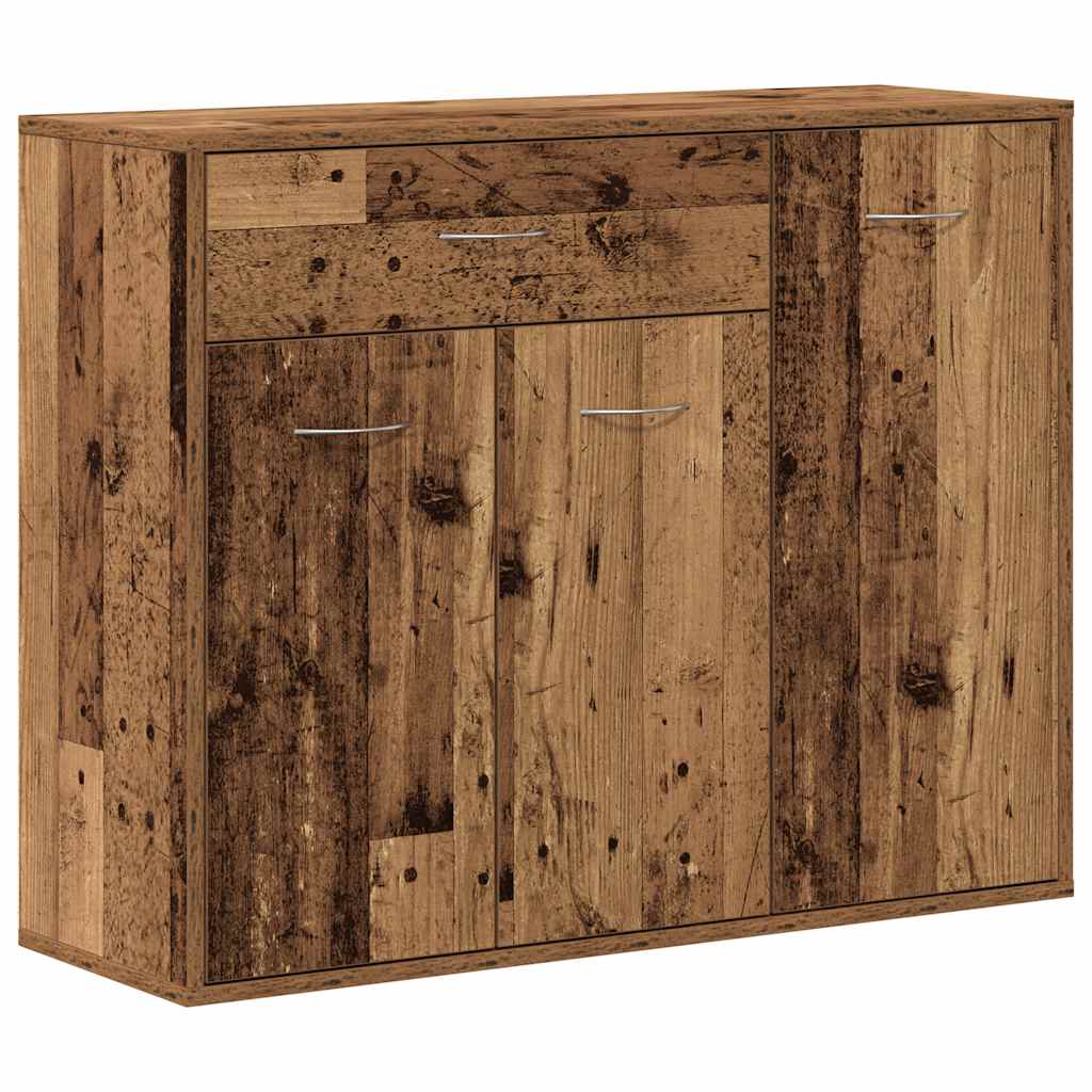 Buffet vieux bois 88x30x70 cm bois d'ingénierie - XIOS