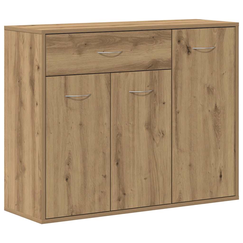 Buffet chêne artisanal 88x30x70 cm bois d'ingénierie - XIOS