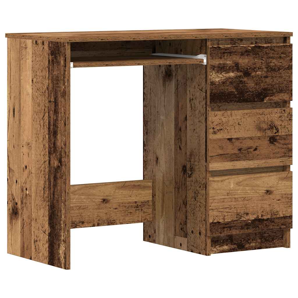 Bureau vieux bois 90x45x76 cm bois d'ingénierie - XIOS