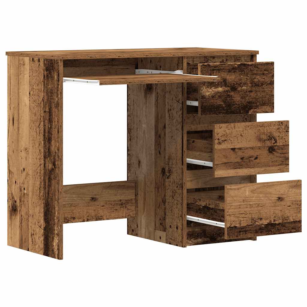 Bureau vieux bois 90x45x76 cm bois d'ingénierie - XIOS