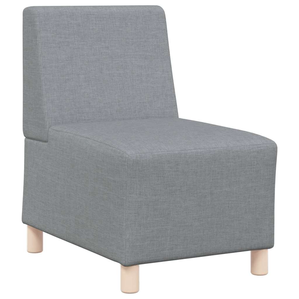 Canapé modulaire sans accoudoirs Gris clair 55 cm Tissu - XIOS