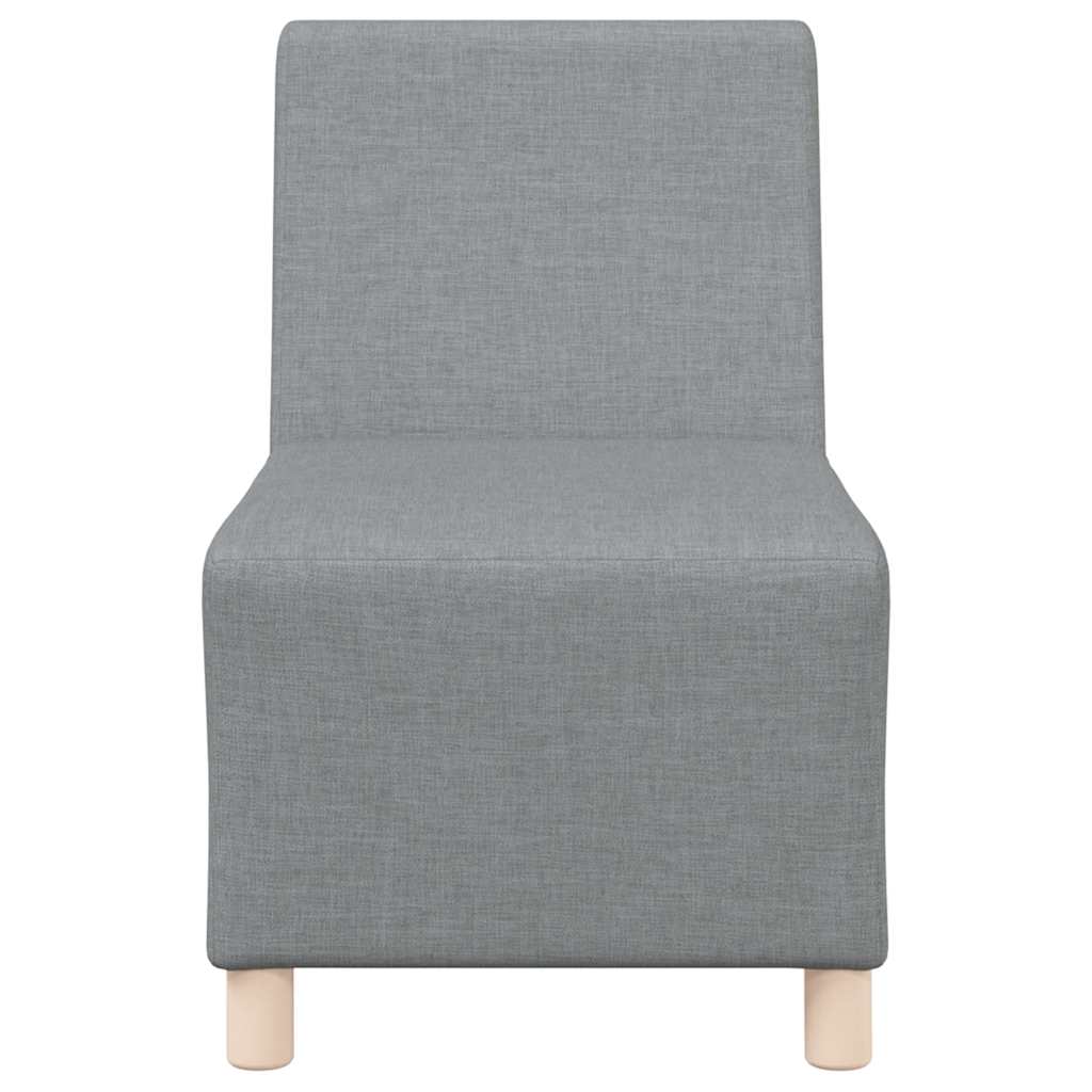 Canapé modulaire sans accoudoirs Gris clair 55 cm Tissu - XIOS