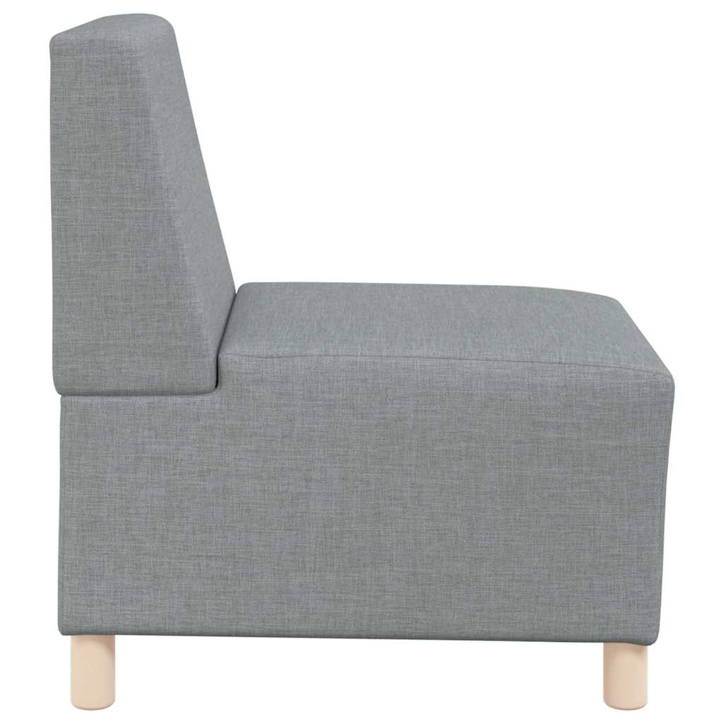 Canapé modulaire sans accoudoirs Gris clair 55 cm Tissu - XIOS