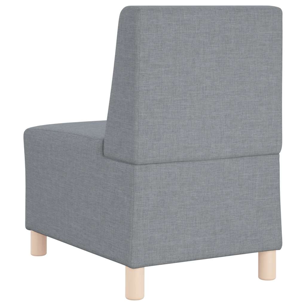 Canapé modulaire sans accoudoirs Gris clair 55 cm Tissu - XIOS