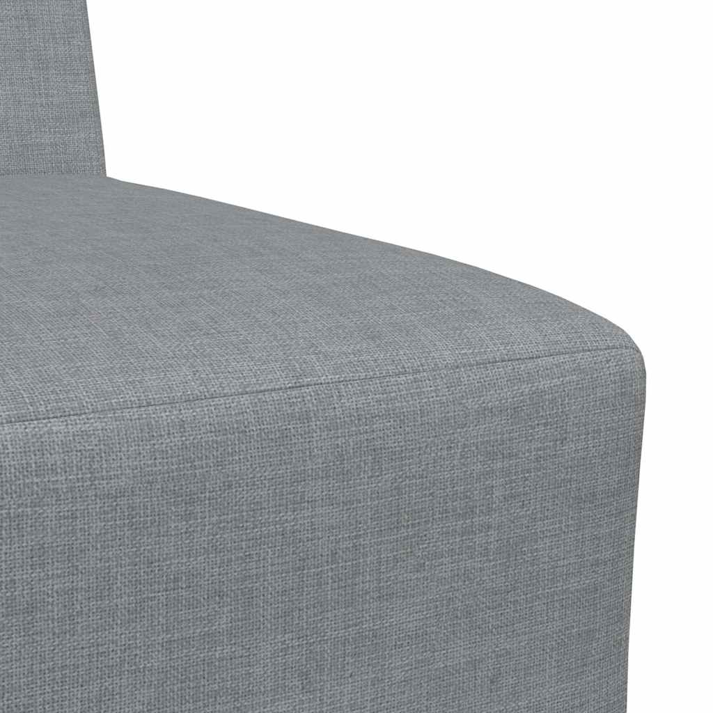 Canapé modulaire sans accoudoirs Gris clair 55 cm Tissu - XIOS