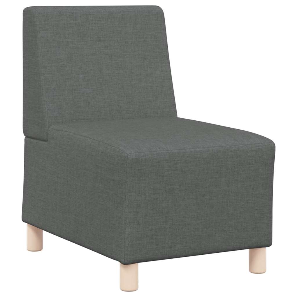 Canapé modulaire sans accoudoirs Gris foncé 55 cm Tissu - XIOS