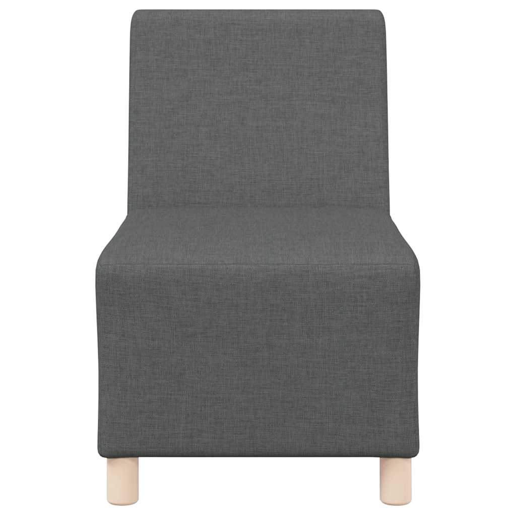 Canapé modulaire sans accoudoirs Gris foncé 55 cm Tissu - XIOS