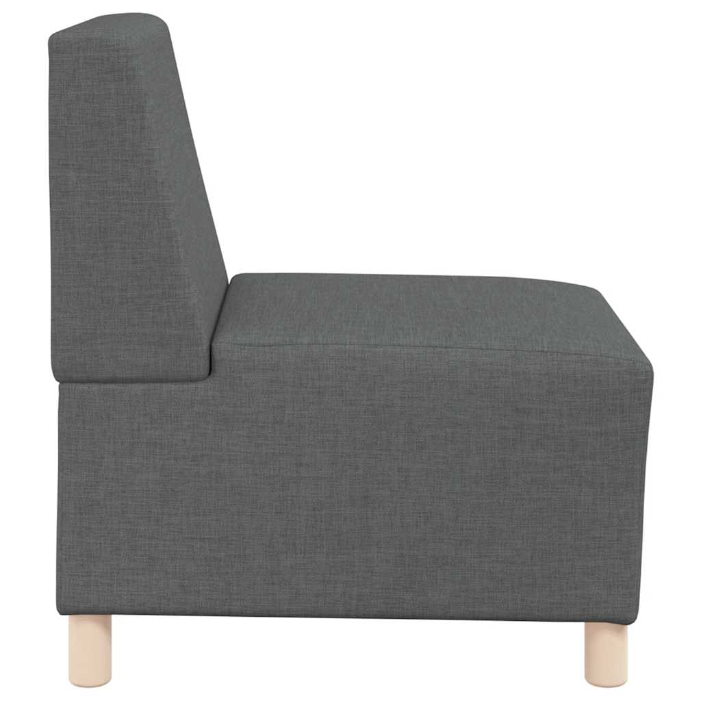 Canapé modulaire sans accoudoirs Gris foncé 55 cm Tissu - XIOS