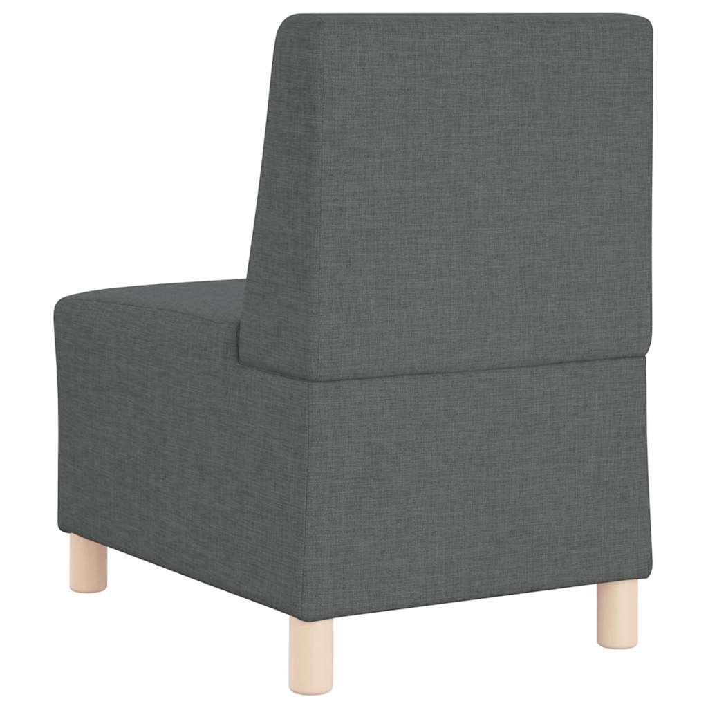 Canapé modulaire sans accoudoirs Gris foncé 55 cm Tissu - XIOS