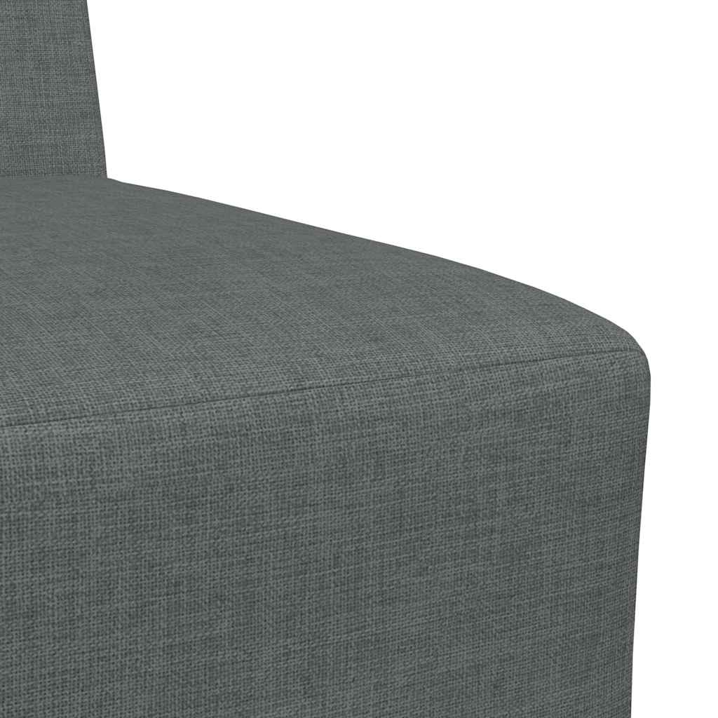 Canapé modulaire sans accoudoirs Gris foncé 55 cm Tissu - XIOS