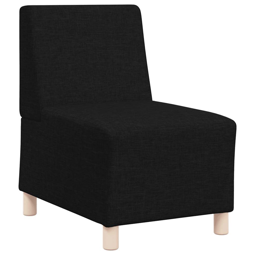 Canapé modulaire sans accoudoirs Noir 55 cm Tissu - XIOS