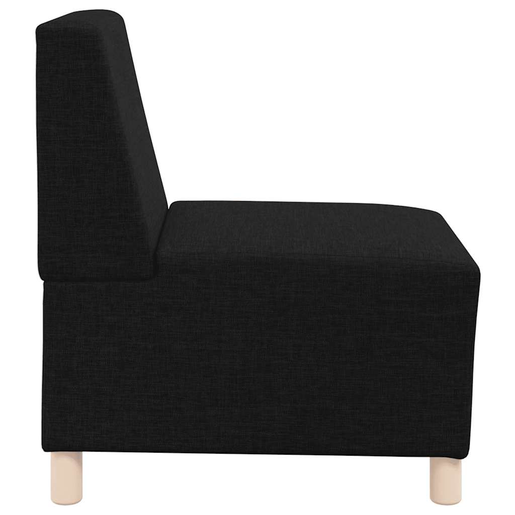 Canapé modulaire sans accoudoirs Noir 55 cm Tissu - XIOS