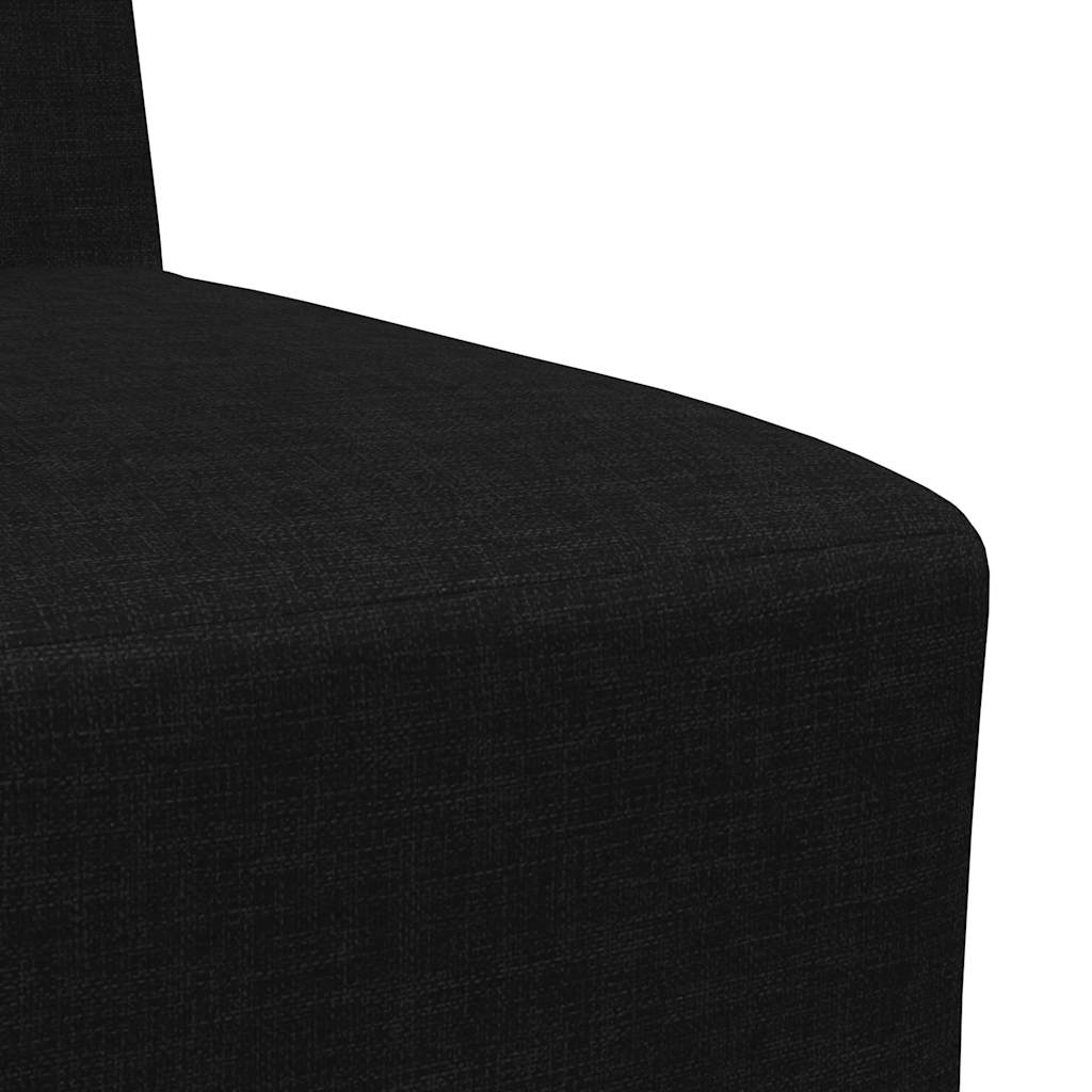 Canapé modulaire sans accoudoirs Noir 55 cm Tissu - XIOS