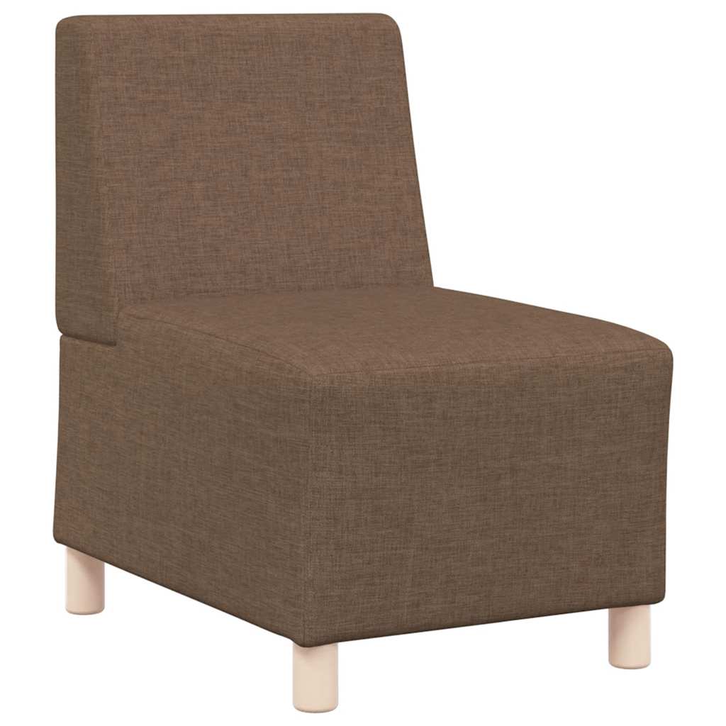 Canapé modulaire sans accoudoirs Marron 55 cm Tissu - XIOS
