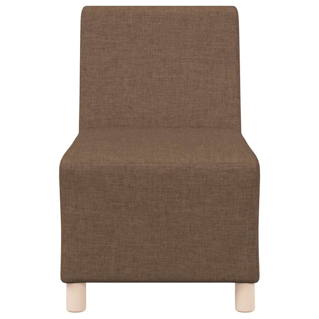 Canapé modulaire sans accoudoirs Marron 55 cm Tissu - XIOS
